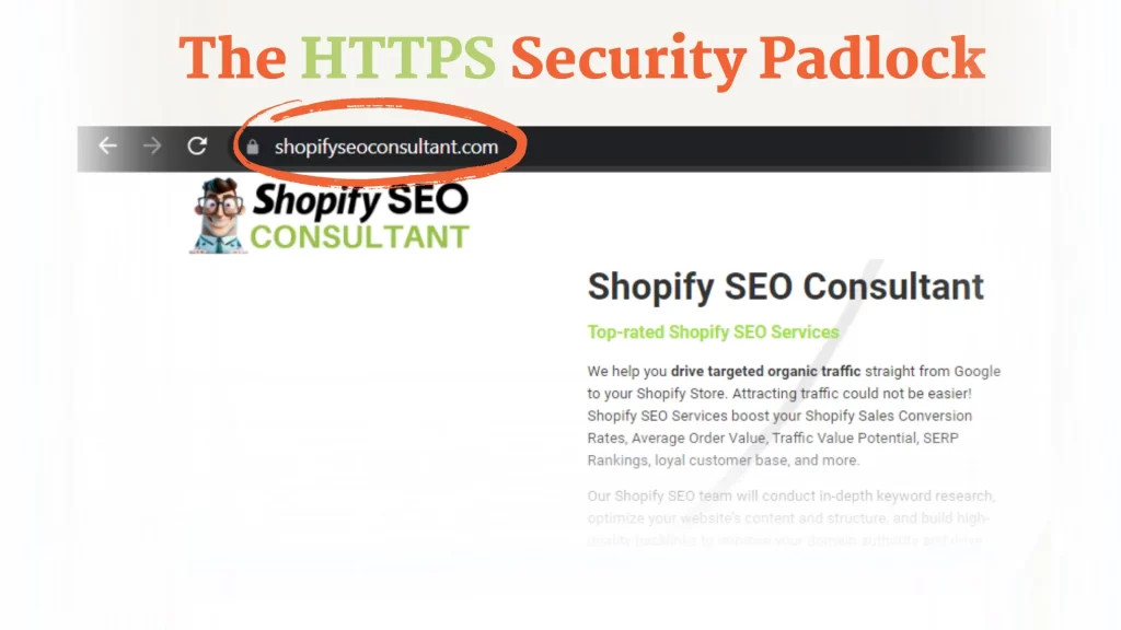 Shopify SSL Authentication Padlock