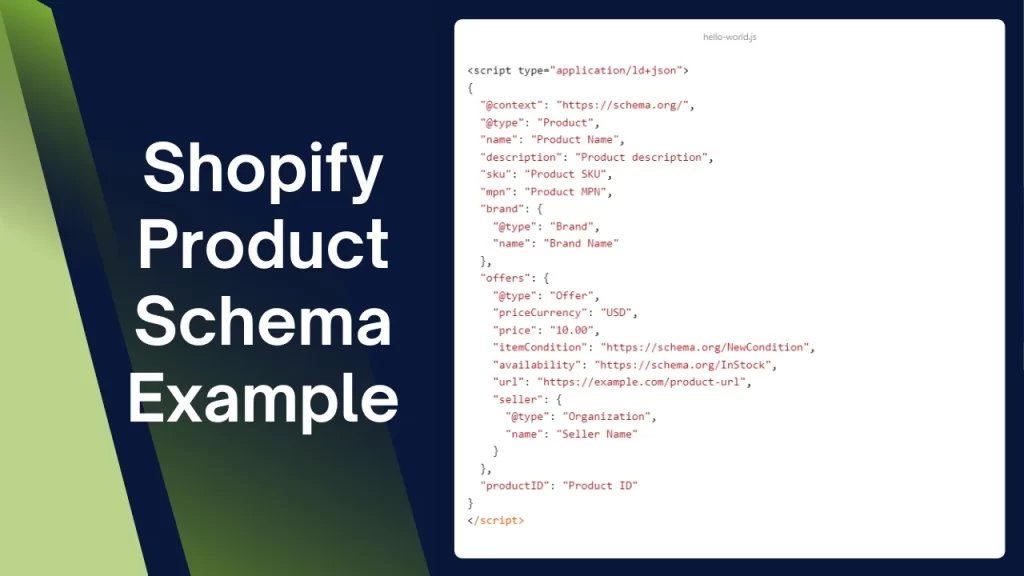 Shopify Schema Types Shopify Product Schema Example