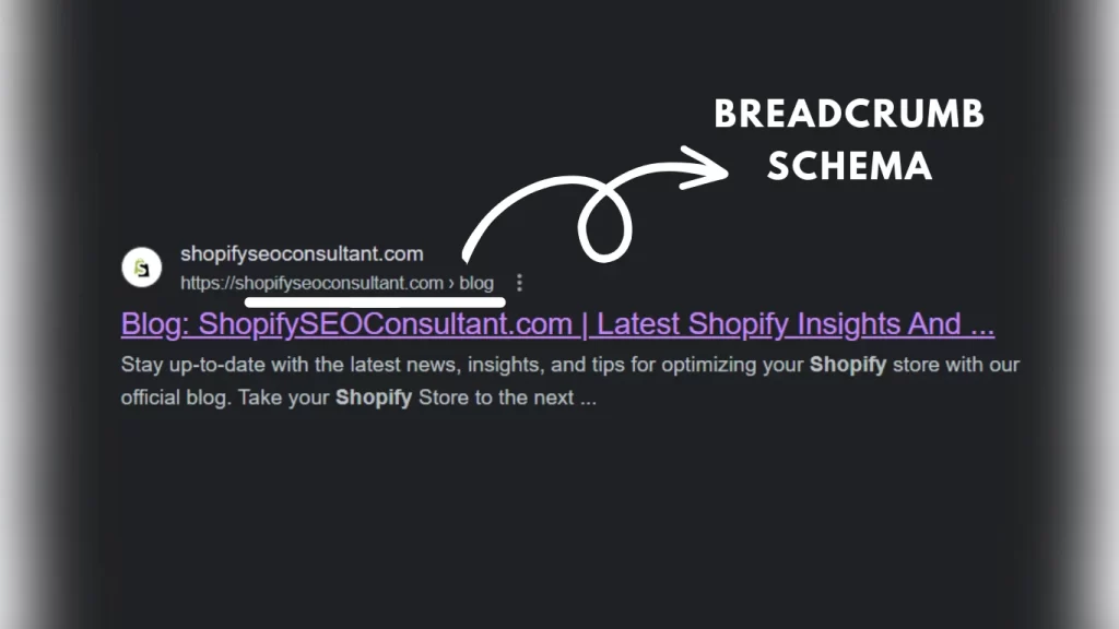 Shopify Schema Presets Breadcrumb Schema