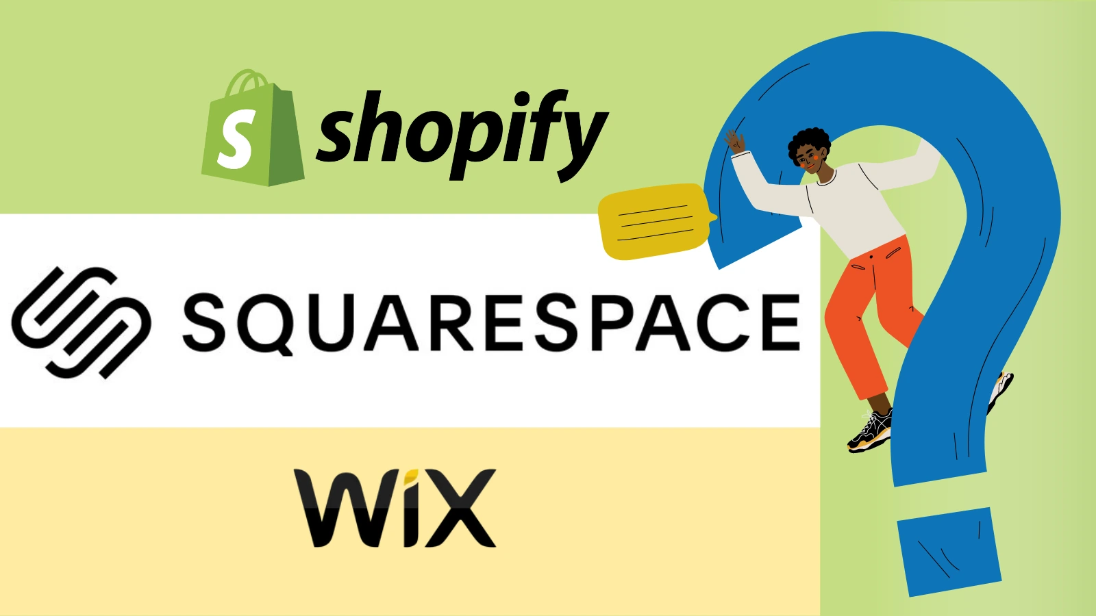 Shopify vs Wix vs Squarespace