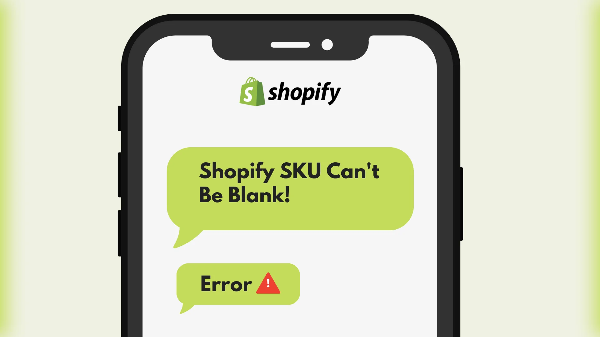 Shopify SKU Cant Be Blank